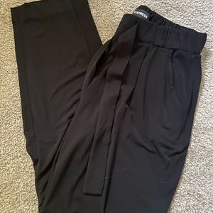 Express black tie dress pants. Size XS